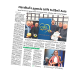 Handball-Legende trifft Fußball-Asse - WB